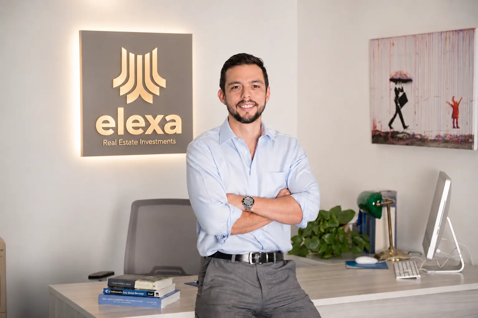 Luis Felipe Puerto, fundador y director general de Elexa, en las oficinas de la compañía
